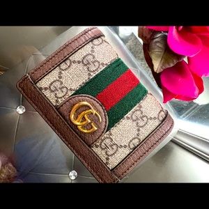 Ophidia GG card case wallet
